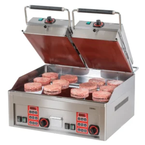 Dobbelt elektrisk grill med klaplåg – Steak og bøf grill