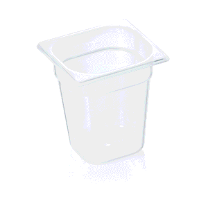 Gastrobakke – polypropylen – 1/6 GN – 176 x 162 mm højde 200 mm – 2,8 liter