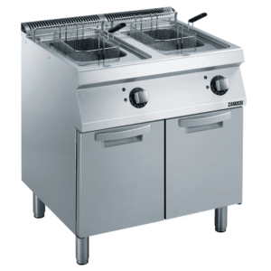 Friture 2x15L – 2 kurve – el – med underskab, skjulte varmelegemer – 800mm – Zanussi