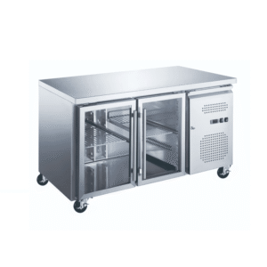 Kølebord med 2 glasdøre – B1360