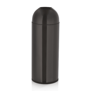 Affaldsspand – Ø32 cm – højde 83 cm – sort – kromnikkelstål – plast