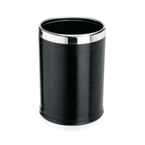 Papirkurv – Ø22 cm – højde 31 cm – sort – pulverlakeret – stål