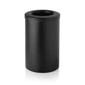 Affaldsspand – Ø35,5 cm – højde 55 cm – 40 liter – sort – rustfrit stål – polypropylen