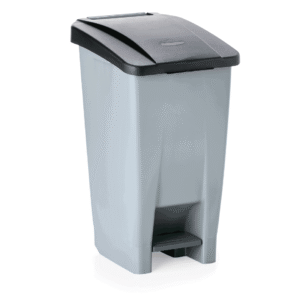 Pedalspand – med sort låg – 60 liter – 38 x 49 x 70 cm – polyethylen