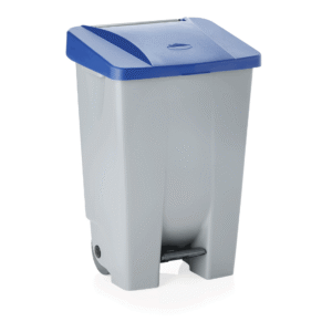 Affaldspand med hjul – 80 liter – Blå – B41 x D50 x H74 cm