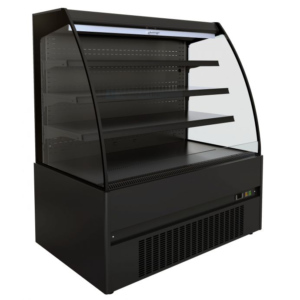 Kølereol- displaykøler åben reol – sort – B1935 x D665 x H1500 mm – Storkøkken