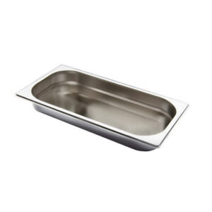GN beholder – 1/3 GN – 325 x 176 mm højde 20 mm – rustfrit stål – Storkøkken