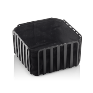 Kurv – sort – B19 x D19 x H10,5 cm
