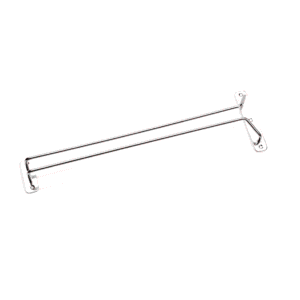 Glasholder reol – 41,5 cm – krom nikkel stål