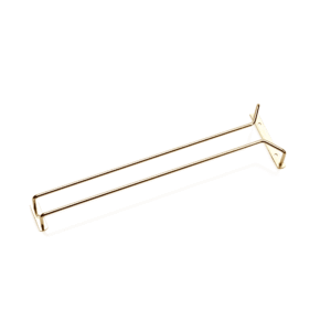 Glasholder reol – 41,5 cm – krom nikkel stål – messingbelagt