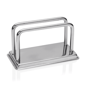 Kortholder – 12 x 7,5 cm – kromnikkelstål