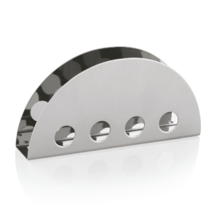 Servietholder af stål – B14 x D2,5 x H7 cm