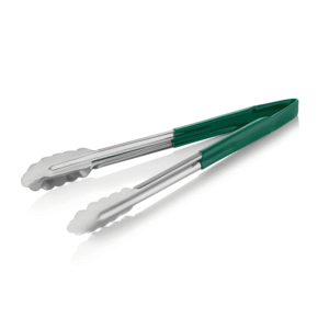 HACCP universaltang – 30 cm – grøn – kromstål 18/0