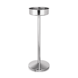 Stand til vin/champagnekøler – Ø 19 cm – højde 64 cm – rustfrit stål