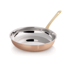 Serveringspande – Kobber look – Stål – Ø30 cm – Højde 5 cm