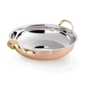 Serveringspande – Kobber look – Stål – Ø18 cm – Højde 6 cm