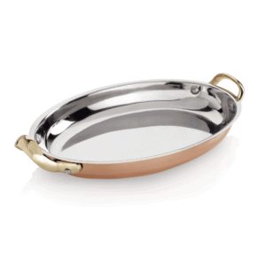 Serveringspande – Kobber look – Stål – B30 x D22 x H4,5 cm
