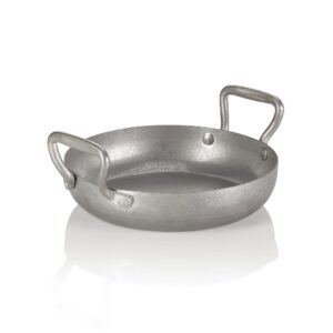 Serveringspande – steel – STYLE HERITAGE – Ø22 cm – 1 liter – højde 5 cm – kromnikkelstål 18/8