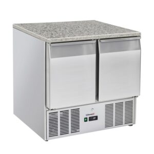 Kølebord mini 1/1 GN – 2 låger – med granit top – B900 x D700 x H870 mm