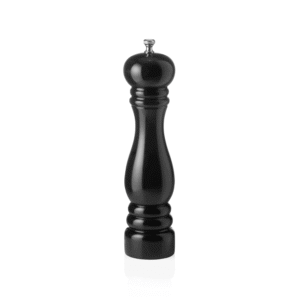 Saltkværn – keramisk kværn – CLASSIC MILL – højde 25 cm – blank sort – træ
