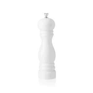 Saltkværn – keramisk kværn – CLASSIC MILL – højde 20 cm – blank hvid – træ