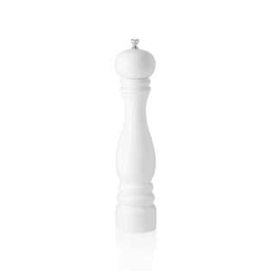 Saltkværn – keramisk kværn – CLASSIC MILL – højde 30 cm – blank hvid – træ