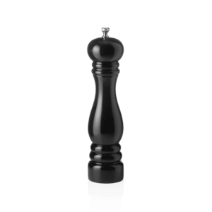 Peberkværn – keramisk kværn – CLASSIC MILL – højde 25 cm – blank sort – træ