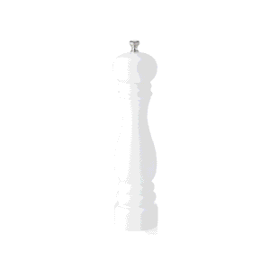 Peberkværn – keramisk kværn – CLASSIC MILL – højde 25 cm – blank hvid – træ