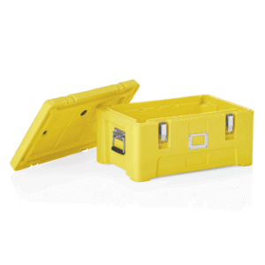 Termotransportbeholder – GN 1/1 – 63 x 43 x 31 cm – gul – polyethylen