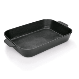 Stegegryde med 2 støbte sidehåndtag – 32 x 21,5 x 5,5 cm – støbejern