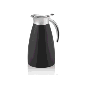 Termokande – 0,6 liter – Ø10,5 cm – højde 19,5 cm – sort – kromnikkelstål 18/8