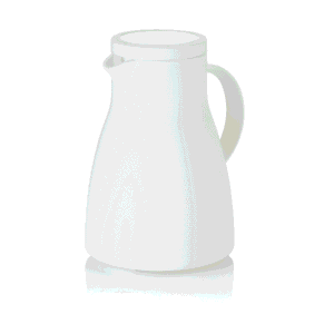 Termokande – 1 liter – Ø14,5 cm – højde 22 cm – hvid – polypropylen