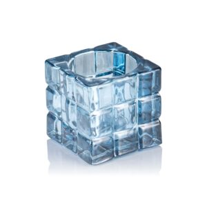 Terning – Steel Blue – YUYU – 6,5 x 6,5 x 6,5 cm – glas