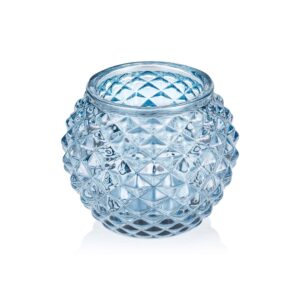 Kugle – Steel Blue – YUYU – Ø7,5 cm – højde 6 cm – glas