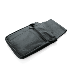Revolvertaske med 3 rum – 24 x 14,5 cm – læder