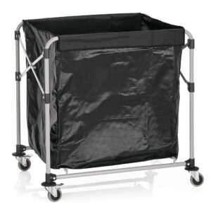 Vasketøjsvogn – 90 x 66 x 86 cm – jern – pulverlakeret – PVC