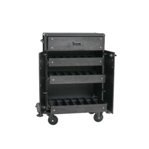 Minibarservicetrolley – 87 x 48 x 130 cm – aluminium – HPL – ABS-plast