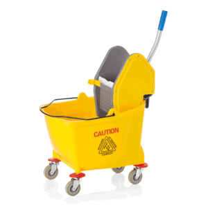 Moppebalje – 30 liter – 54 x 38 x 65 cm – gul – plast