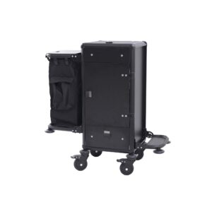 Roomservicetrolley – 50 x 50 x 110 cm – aluminium – HPL – ABS-plast