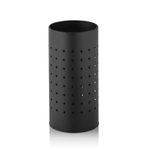 Paraplystander – Ø24 cm – højde 48 cm – sort pulverlakeret metal