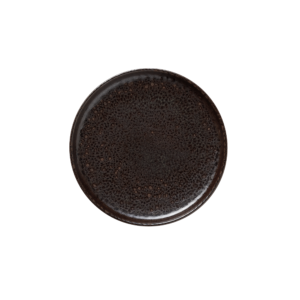 (6 stk) – Rockzzero – Tallerken – stentøj – Ø22 cm – Højde 3 cm – ONE METALLIC BROWN