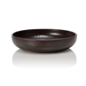 (6 stk) – Rockzzero – Skål – stentøj – Ø22 cm – Højde 5 cm – ONE METALLIC BROWN