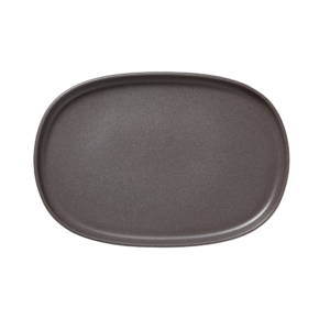 (4 stk) – Rockzzero – Fad- tallerken – stentøj – B33 x D23 x H3 cm – ONE STONE GREY