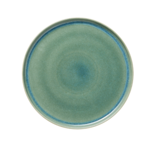 (4 stk) – Rockzzero – Tallerken – stentøj – Ø33 cm – Højde 3 cm – ONE MYRTLE GREEN