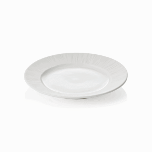 Tallerken – MAYA SHIRO – flad – Ø 16,5 cm – hvid – sæt med 6 stk – porcelæn