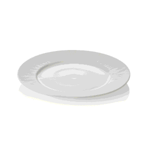 Tallerken – MAYA SHIRO – flad – Ø 22 cm – hvid – sæt med 4 stk – porcelæn
