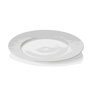 Tallerken – MAYA SHIRO – flad – Ø 27 cm – hvid – sæt med 2 stk – porcelæn