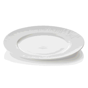 Tallerken – MAYA SHIRO – flad – Ø 30 cm – hvid – sæt med 2 stk – porcelæn