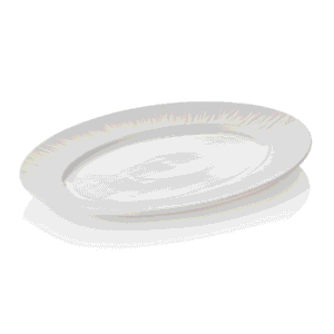 Tallerken – MAYA SHIRO – 33 x 24,5 x 2,5 cm – hvid – sæt med 2 stk – porcelæn