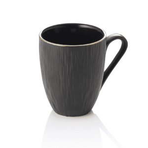 Krus – MAYA KURO – Ø 8,5 cm – 330 ml – sort – sæt med 4 stk – porcelæn
